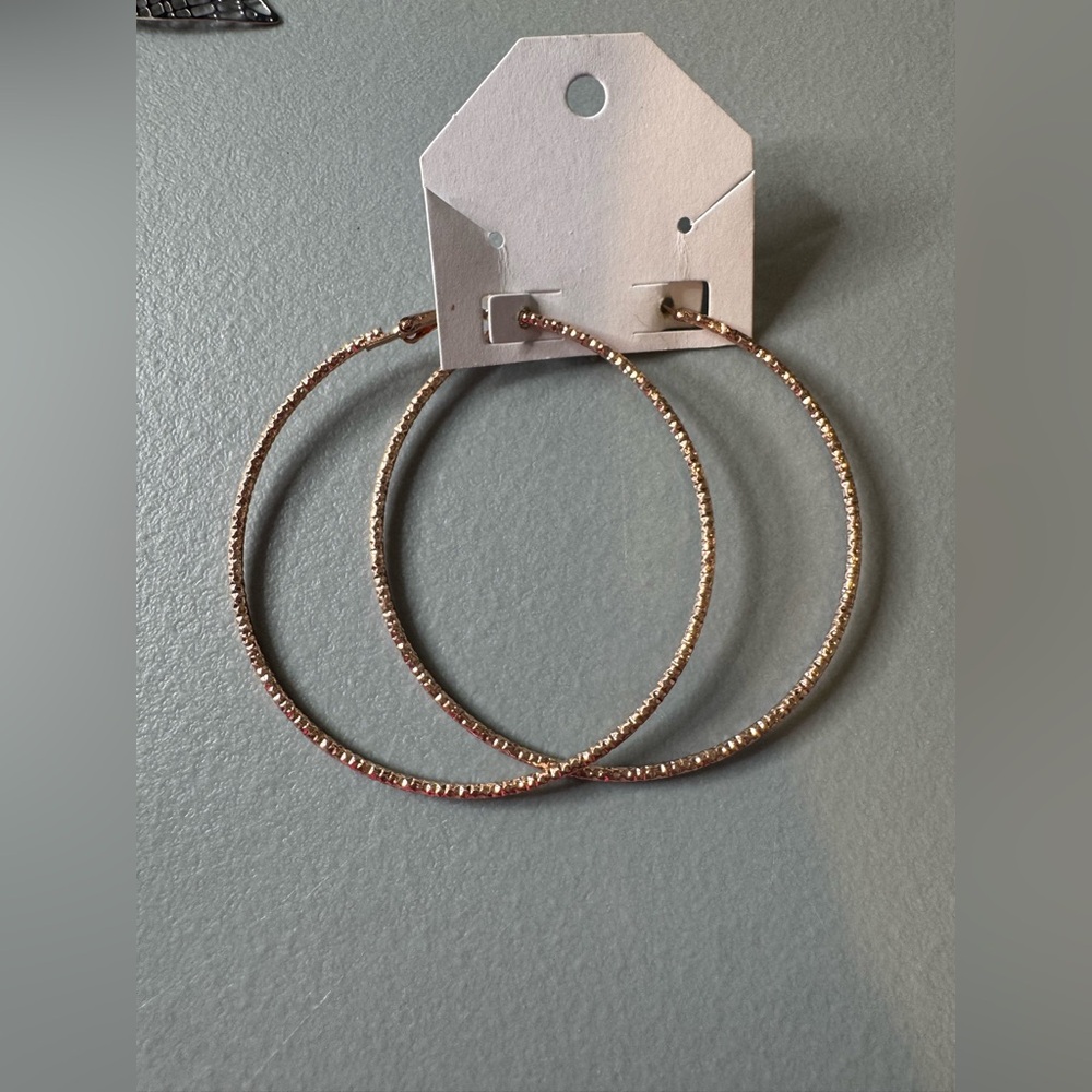 🛍️Any 5 items for $15 🛍️ rose Gold Hoop Earrings